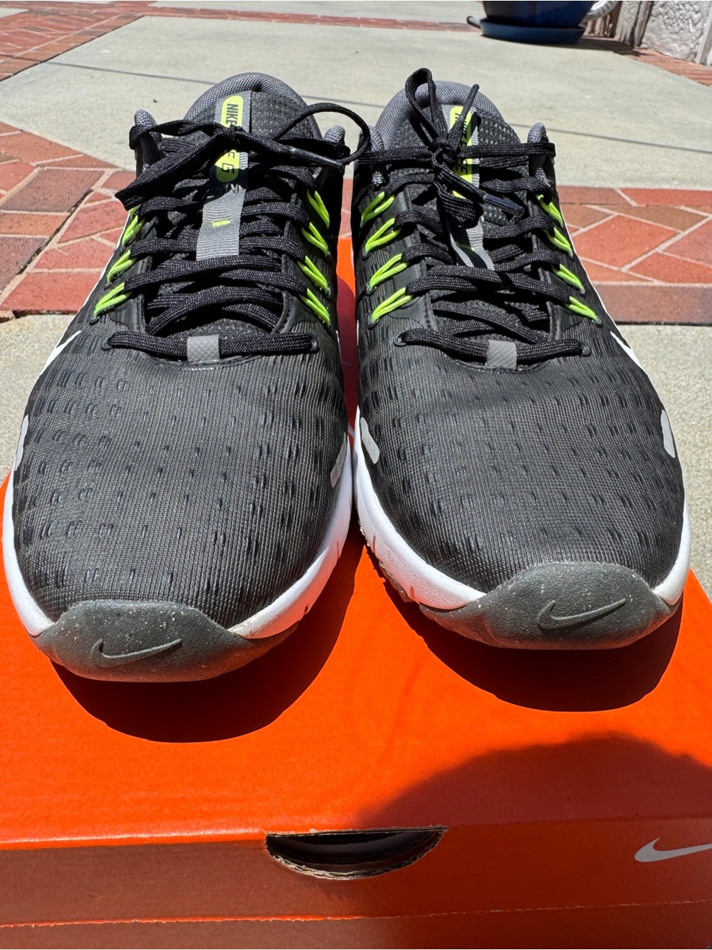 Nike Black and White Sneaker Interior with Size Label